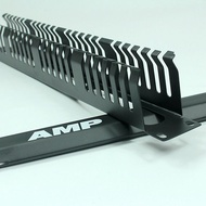 Amp Thickened 48-Port 24-Speed Cable Management Rack Amp 1u Cord Manager 19-Inch Cabinet Rack Networ