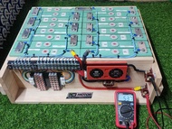 แบตลิเธียม48v 100ah แบตลิเธียม 3.2v 16s พร้อมใช้ ครบชุด BMS DALY 100A แบตเตอรี่ ลิเที่ยม ฟอสเฟส LiFe