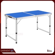 mjlpt - meja lipat indoor outdoor koper hpl alumunium anti karat - 8. biru packing dus