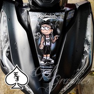 HONDA CLICK V2 FRONT COVER STICKER KALMADO ej cycle stiker motor sticker scooter