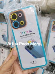 Case AIRBAG VIVO Y28/ Softcase Silikon Karet Lentur Case Bening Transparan Case Airbag Vivo Y28 4G