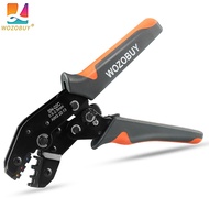 SN-02C Hand Crimping Tool 0.25-2.5mm² Adjustable Ratchat Crimper Plier with Cable Lugs Assortment Kit Insulated Wire Crimp Set