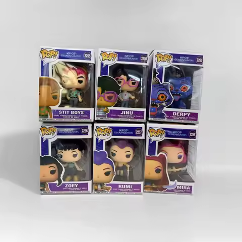 Funko Pop HUNTR/X K-POP Witch Hunter Squad Rumi Zoey Mirai Jinu Derpy&Sussie Ornament Desktop Decora