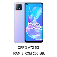 OPPO A72 5G (RAM 8 GB ROM 256 GB) ชาร์จเร็ว 18 W .หน้าจอ6.5 นิ้ว Android 11(ติดฟิล์มกระจกให้ฟรี+ฟรีเ