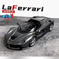 1: 18 BBR Ferrari LaFerrari LaFerrari Convertible Version Supercar Metal Gray Simulation Car Model O