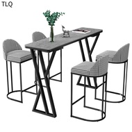 Reyu Sintered Stone Bar Table Set Marble Table Bar Counter Table Long Table  Bar Table and Chair