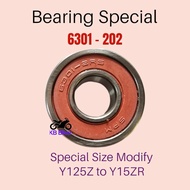 6301 - 202 Bearing Special Size Modify Y125Z to Y15 Y15ZR (1pc)