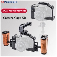 Powerwin untuk Canon Eos M50ii M50 M5 Kit Sangkar Kamera Rig Bingkai Sambungan Pelindung Gimbal Arri