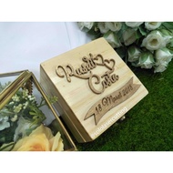 7X7cm Embossed Ring Box