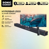 Vinnfier VF HYPERBAR 2100 All-in-One Soundbar with Clock Display MAX 80W Bluetooth, USB Drive, HDMI 