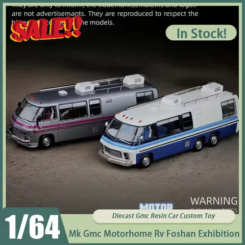 New In Stock Mk Miniatures 1:64 Gmc Motorhome Rv Car Resin Foshan Exhibition Miniature Diecast Gmc O