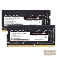 Team Laptop Memory SO-DIMM DDR4 3200MHz PC4-25600 16GBx2 Kit 32GB Japan Domestic Unlimited Warranty
