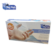 透明無粉PVC一次性即棄手套 - 中碼（50枚裝）(BFGL005-50M)