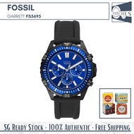 (SG LOCAL) Fossil FS5695 Garrett Chronograph Silicone Strap Men Watch