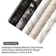 Marble Vinyl Wall Paper Living Room Marble Roll PVC Elegant Luxury Size 1.2 M x 2.8 M