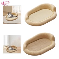 [Abbraccia] Oval Cat Scratcher Lounge Anti Slip Feet for Indoor Kitten 61x40x25cm Scratch Pad