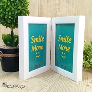 6R Frame 15x20cm Contents 2 - 6R Folding Frame - 6Rx2 Book Frame - Minimalist