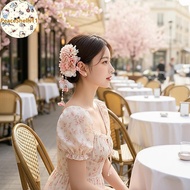 PeaceShells Colorful sel Hanfu Hair Accessories Chinese Style Hair Clip for Women Historical Costume