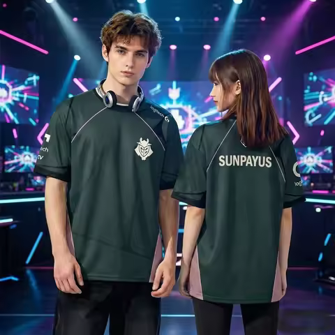 G2 Esports Club 2025 Training Apparel CS2 HUNTER SUNPAYUS Casual T-Shirt Men's and Women's Customiza