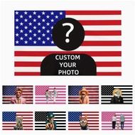 American Flag Background Pattern Indoor Flag Custom America Fg 3X5 Ft