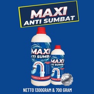 Maxi Anti Sumbat 700 gram - Soda api cair - Pembesih wc mampet - cairan pelancar pipa tersumbat - pelancar kloset mampet - pelancar saluran pipa tersumbat - soda api aman untuk pipa - pelancar wastafel tersumbat - solusi sink cuci piring mampet