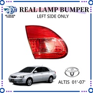 Toyota Altis 2001 - 2007 Rear Left Side Taillight Lamp bumper Tail Lamp bumber