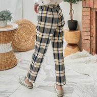 C&D LIGHT COTTON CAPRI PANTS กางเกง กางเกงขายาวผญ กางเกงขายาว กางเกงแฟชั่น (CT5GNV)