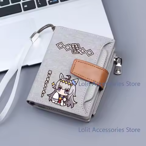 Anime Umamusume: Pretty Derby Oguri Cap Student Coin Purse Transit Card Pack Portable Wallet Their W
