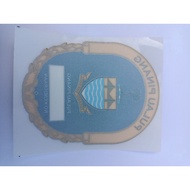 Oval country mirror sticker