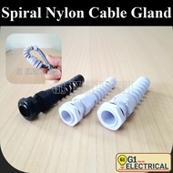 SPIRAL NYLON CABLE GLANDS PG9/PG11