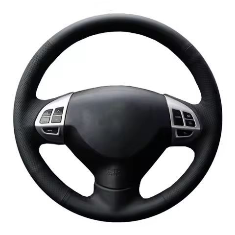 Car Steering Wheel Cover Genuine Leather Car Accessories For Mitsubishi Lancer EX10 Lancer X Outland