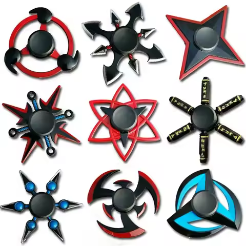 Creative Fidget Spinner Tri Spinner Zinc Alloy Ninja Shuriken Sharingan Hand Spinner Finger Stress R