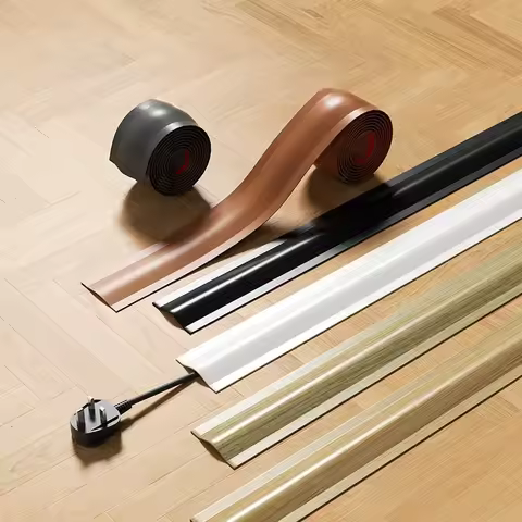 1pc Cord Cover Floor PVC Cord Covers for Wires on Floor Soft Floor Cable Cover Cord Hider Floor Cabl