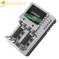 MXMUSTY Rechargeable Battery Travel 110V-240V Batteries AA AAA 9V Ni-Mh Ni-Cd