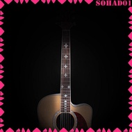 [Sohad] Guitar Fret Markers Bass Fretboard White Decal DIY Stickers Cross Style
