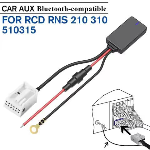 Aux Car MP3 Bluetooth-Compatible Adapter Music Radio For RCD RNS 210 310 315 510 Golf 5 6 Bluetooth-