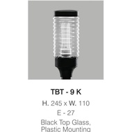 TBT 9 K GLASS GARDEN LAMP PILLAR 11 CM WATERPROOF OUTDOOR MINIMALIST