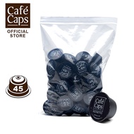 Cafecaps - กาแฟ แคปซูล ใช้กับเครื่อง Nescafe Dolce Gusto Ristretto (1 ถุง X45 แคปซูล) - กาแฟรสเข้มสไ