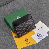 กระเป๋าสตางค์ Goyard Goyard แฟชั่นใหม่ของ Gao Yade Dompet Koin Dompet Koin สั้นสไตล์เดียวกันกระเป๋าสตางค์แบบมีซิปสั้น