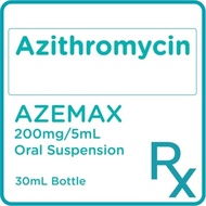 AZEMAX Azithromycin Dihydrate 200mg/5mL Oral Suspension 30mL [PRESCRIPTION REQUIRED]