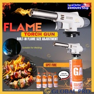 Flame Gun Camping gas with Butane Gas,Welding torch Lighter gun Gas Burner Torch Gun Portable gas re