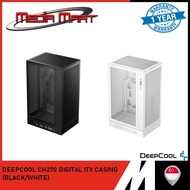 DEEPCOOL CH270 DIGITAL ITX CASING (BLACK/WHITE)