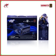 ┤ YGT True Rated 500W Power Supply Unit ATX 12V 80Plus Bronze APFC 1x8pin 4-IDE/Molex 6-SATA PSU