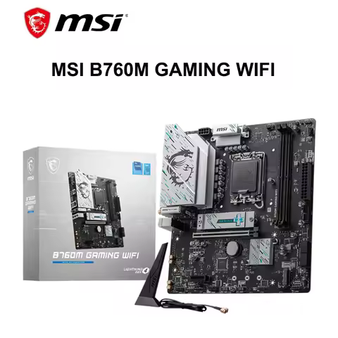 MSI B760M GAMING WIFI DDR5 Motherboard LGA 1700 128GB DDR5 Mainboard RGB SATA M.2 Support Intel 12th