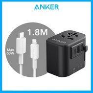 Anker PowerExtend Travel Adapter 30W USB Charger USB C Charger iPhone Charger Adapter Multi Plug Adapter A9212