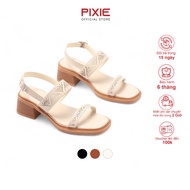 [Large Form] Women's Sandals 5cm Laser Cutout Pixie H401