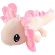 Nohito Kawaii Axolotl Plush Pillow Soft Stuffed Animal Pink Yellow Axolotl Hexagonal Dinosaur Plushi