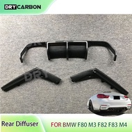 On sale Car Rear Bumper Lip Diffuser Spoiler Body Kits for BMW 3 Series 4 Series F80 M3 F82 F83 M4 2