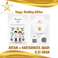 Star Gold Logam Mulia Micro Gold Antam Hartadinata 0.25 Gram Wedding