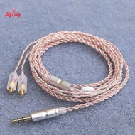 Biglady HiFi Earphone Upgrade Cable MMCX 3.5mm 1.2m Silver Plated Cable For IE200/IE300/IE600/IE900/